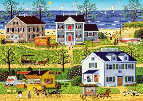 Buffalo Games - Charles Wysocki - Gull's Nest - 500 Piece Jigsaw Puzzle for Adults -Challenging Puzzle Perfect for Game Nights - Finished Size is 21.25 x 15.00