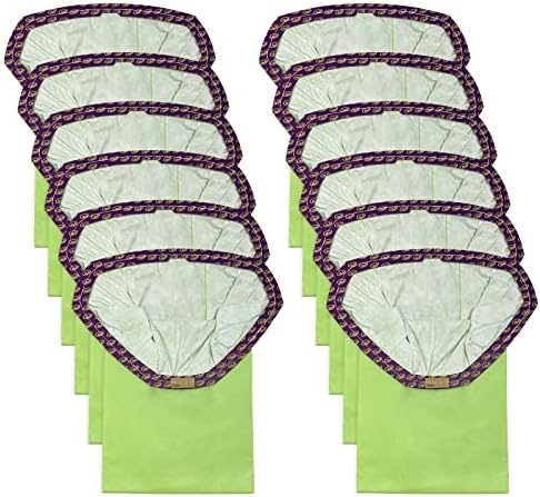 12 Pack 107314 Micro Filter Bags Replacement for ProTeam 6 Quart Backpack Vacuum: Super Coach Pro 6, ProVac FS 6, GoFit 6, GoFit 6 PLUS and GoFree Flex Pro II