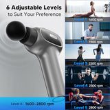 arboleaf Massage Gun Percussion Massage Gun Deep Tissue, Muscle Back Massager Handheld, Portable Mini Massage Gun with LED Screen, Relax Gift for Mom/Dad