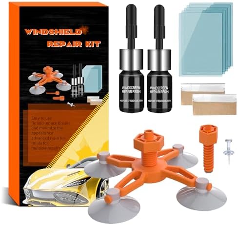 Windshield Repair Kit 2 Pack, High - New Upgrade Efficiency Glass Repair Fluid,Car Glass Repair Kit Windshield for Fixing Chips,Cracks, Bulls-Eye and Star-Shape Cack