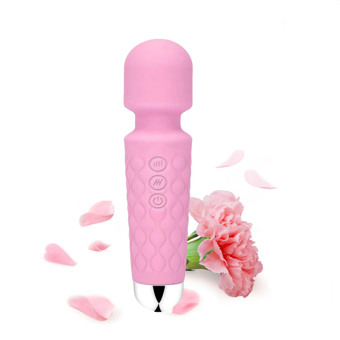 LUMIO Body Back Relaxation Massager - Mini - Travel - 9 Speeds 19 Modes - for Back - Foot - Arm Muscle Relaxation (Pink 2)