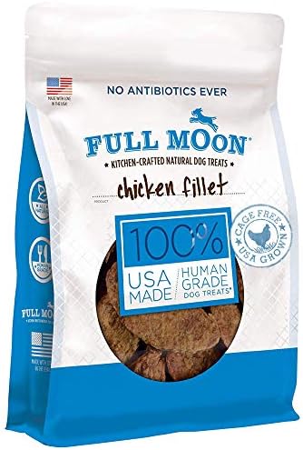 Full Moon Chicken Fillet Healthy All Natural Dog Treats Human Grade Made in USA 48 oz