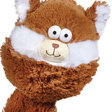 Zanies Funny Furry Fatty Pet Dog Toy, Squirrel