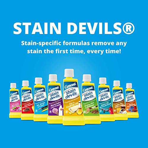 Carbona Stain Devils® #4 – Blood, Dairy & Ice Cream | Professional Strength Laundry Stain Remover | Multi-Fabric Cleaner | Safe On Skin & Washable Fabrics | 1.7 Fl Oz, 1 Pack