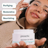 Proactiv Amazonian Clay Mask, Creamy, Natural Cleansing Skin Care Face Mask with Minerals, Vitamins and Antioxidants, Moisturizing for Acne, Gray, Cucumber, 3 Fl Oz