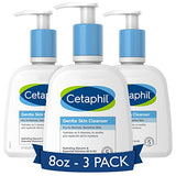 Cetaphil Face Wash, Hydrating Gentle Skin Cleanser for Dry to Normal Sensitive Skin, NEW 8 oz 3 Pack, Fragrance Free, Soap Free and Non-Foaming