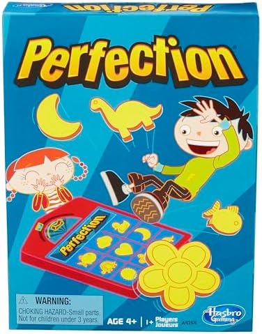 Hasbro Gaming Perfection Game for Kids | Popping Shapes and Pieces | Preschool Board Games for Clasroom | Back to School Gifts | Ages 4+