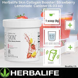 HERBALIFE Skin Collagen Beauty Booster Lemonade Strawberry Flavor 6.03 Oz: No Artificial Flavor, No Artificial Sweeteners, Gluten-Free