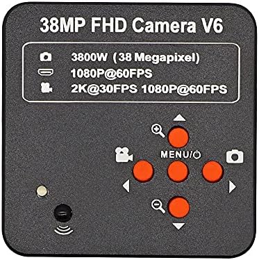 Microscope Kit Industrial Digital Electronic Video Microscope Camera C-Mount Digital Camera for Phone Soldering Repair, HD 38MP 1080P USB HDMI Microscope Lens Adapters (Color : 38MP HDMI Camera)