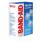 BAND-AID Brand Tru-Stay Clear Spots Bandages for Discreet First Aid, All One Size, 50 Count