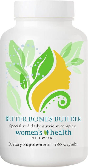 Women's Health Network Better Bones Builder Specially Formulated Multivitamin for Women with Greater Risk for Bone Health Issues - 180 Capsules (1 Bottle)