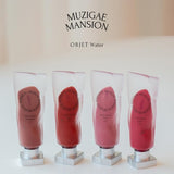 MUZIGAE MANSION Objet Water Lip Stain Matte Lipstick – (Watery to Blurry Tint), Long-Lasting, Hydrating, Waterproof Wear – K-Beauty Liquid Lipstick for Women, Bold Red Tinted Gloss (002 SPICY)