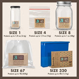 Boveda 58% Two-Way Humidity Control Packs For Storing ½ oz of Product – Size 4 – 10 Pack – Moisture Absorbers for Small Storage Containers – Humidifier Packs – Hydration Packets in Resealable Bag