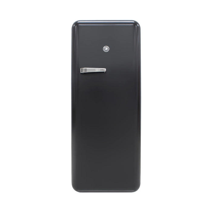 BRAMA Retro Fridge with Top Freezer 9.9 Cu.Ft. Full Refrigerator for Apartment, Condo, House, Kitchen, 24-Inch, Black