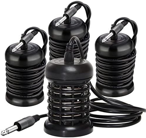 4 Pack Arrays for Ionic Foot Bath Detox Machine Replacement Arrays for Ionic Foot Bath Cleanse Machines System Stainless Steel Round(6.35mm Adapter)