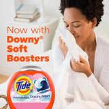 Tide Power PODs 2-in-1 Laundry Detergent Pods with Downy Soft Boosters, Lasting Freshness with April Fresh Scent, 63 Count