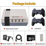 Kinhank Video Games Consoles 256G, Super Console X Cube Retro Game Console with 65000+ Classic Games, 4 USB Port,Up to 5 Players, 2 Wireless Game Controllers