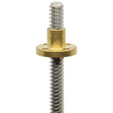 ReliaBot 200mm T8 T8x4 Tr8x4 Lead Screw and Brass Nut (Acme Thread, 2mm Pitch, 2 Start, 4mm Lead) for 3D Printer and CNC Machine Z Axis