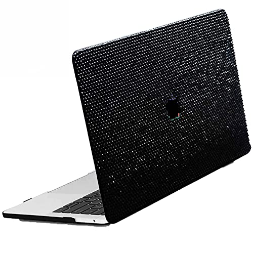 Bling Rhinestone Case Compatible with MacBook Air 15 inch 2024 2023 Release M3/A3114 M2/A2941 Chip with Liquid Retina Display Touch ID,Glitter Sparkle Diamond Fashion Luxury Shiny Shell