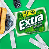 EXTRA Gum Spearmint Sugar Free Chewing Gum Mega Pack, 35 Stick (Pack of 6)