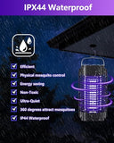 Bug Zapper for Outdoor and Indoor, Electric Mosquito Zapper Mosquito Trap Waterproof Fly Traps Mosquito Killer for Home, Backyard, Garden, Patio, Camping