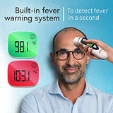 iProven Thermometer for Adults Forehead and Ear - Fever Alarm, 1 Second Reading, Color Temperature Indicator, 20 Readings Memory Recall, Medical Thermometer for Adults Kids and Babies - DMT-489