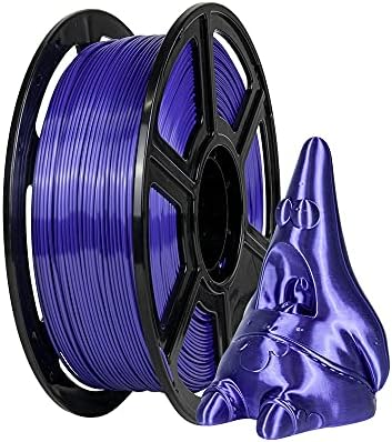Flashforge 3D Printer Filament Silk PLA 1.75mm 1kg Spool-Dimensional Accuracy +/- 0.02mm (Blue)