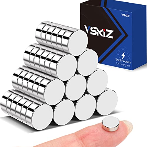 Small Magnets, 60 Pcs Magnets Fridge for Crafts, 8x3mm Strong Magnets for Whiteboard, Small Round Magnets Little Button Magnets Neodymium Office Magnets for Refrigerator, Home, Classroom