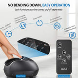 RENPHO Upgraded Heated Foot Massager Machine with Remote, Full Cover Heat, Shiatsu Deep Kneading, Multi-Level Settings, Delivers Relief for Tired Muscles and Plantar Fasciitis, Fits up to US Size 12