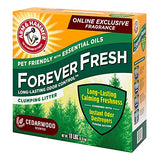 Arm & Hammer Forever Fresh Clumping Cat Litter Cedarwood, MultiCat 18lb, Pet Friendly with Essential Oils, (Pack of 1)