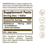 Solgar – Chelated Molybdenum, 100 Tablets