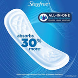 Stayfree Maxi Regular Pads For Women, Wingless, Reliable Protection and Absorbency of Feminine Periods, 66 count