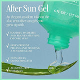 VACATION After Sun Gel + Airfreshener Bundle, Soothing Aloe Vera Gel for Sunburn Relief, Hydrating After Sun Care, Non-Sticky Cooling Aloe Gel, Sunburn Relief, Alcohol Free, 6 fl. oz.