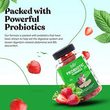 PROBIOTICS DAILY Immunity Fiber Gummies For Women & Men: Prebiotics + Probiotics for Digestive + Immune Support, Gluten Free, Non-GMO, 100 Gummy Vitamins, 5 Billion CFUs, No Refrigeration Required