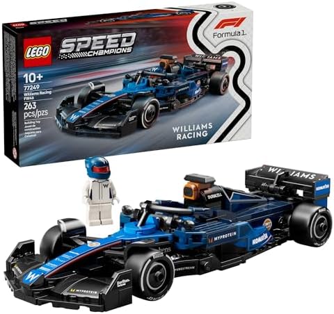 LEGO Speed Champions Williams Racing FW46 F1 Race Car Toy - Building Set for Kids, Boys & Girls, Ages 10+ - Toy Car for F1 Fans - Gift Idea for Birthday - 77249