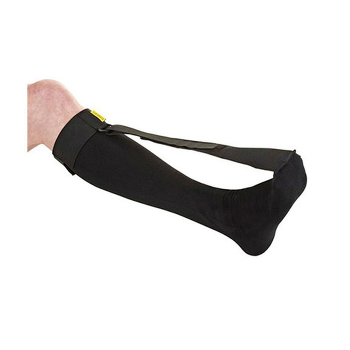 Strassburg Sock - BLACK, Regular Size (Measurer calf at fullest part, up to 16" is a Regular size)