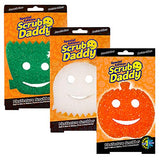 Scrub Daddy Halloween Scrubber, Cleaning Sponges for Washing Up, Dish, Kitchen Sponge, Non Scratch Multi-Use Scrubbing, FlexTexture Firm & Soft Design, Dishwashing Safe, 3-Pack