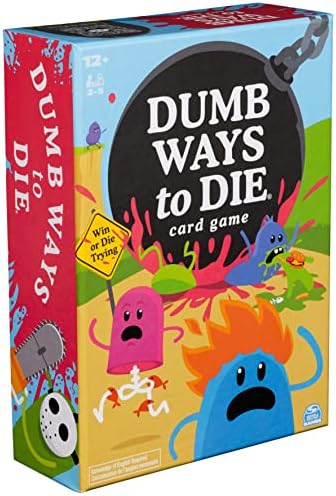 Spin Master Games, Dumb Ways to Die, The Viral Meme Card Game from YouTube and TikTok, Survival Strategy Fun, 2-5 Players, for Ages 12 & Up