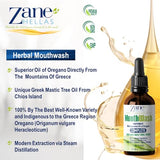 Zane Hellas MouthWash. Oral Rinse with Oregano Oil Power. Ideal for Gingivitis, Plaque, Dry Mouth, and Bad Breath. Alcohol and Fluoride Free. 100% Herbal Solution. 1 fl.oz.-30ml.