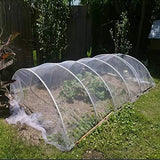 Agfabric Garden Netting 10'x50' Insect Pest Barrier Bird Netting for Garden Protection,Row Cover Mesh Netting for Vegetables Fruit Trees and Plants,White