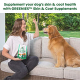 GREENIES Supplements Dog Skin & Coat Supplements With Fish Oil & Omega 3 Fatty Acids, 40 Count Chicken-Flavor Soft Chews for Adult Dogs