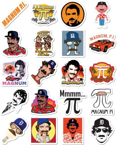 Stickers 20 Pcs Per Pack Magnum Colorful Pi Vinyl Aesthetic Waterproof Laptop Bumper Car Bike Water Bottle Luggage Guitar Skateboard