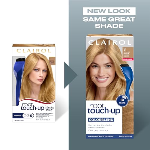 Clairol Root Touch-Up by Nice'n Easy Permanent Hair Dye, 6G Light Golden Brown Hair Color, Pack of 2