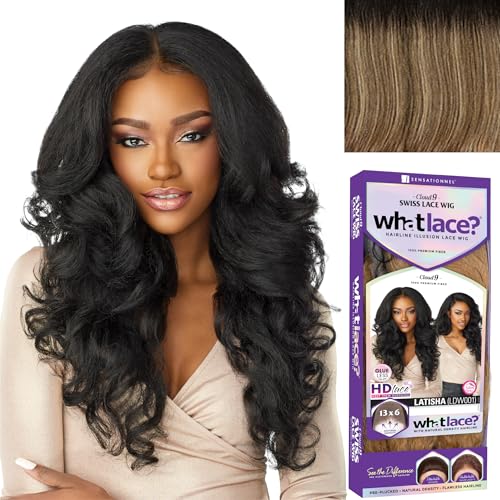 Sensationnel What lace 13x6 Wigs - latisha lacefrontal hand tied glueless synthetic with natural density preplucked hairline (FLAMBOYAGESAND)