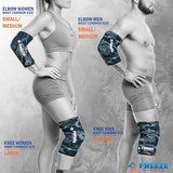 FreezeSleeve Ice & Heat Therapy Compression Sleeve- Petite Reusable, Flexible Gel Hot/Cold Pack, 360 Coverage for Knee, Elbow, Ankle, Wrist- Blue Camo, X-Small