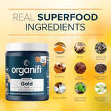 Organifi Gold - Natural Calming Turmeric and Reishi Mushroom Powder for Nighttime Tea - Promotes Relaxation and Restful Sleep - Incredible Taste and Aroma, 30 Servings