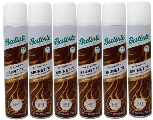 Batiste Dry Shampoo, Brunette, 3.81 oz (Pack of 6)