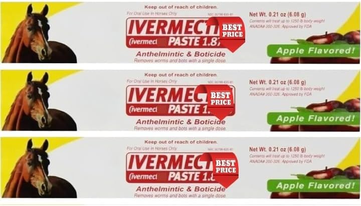 AuraFlare Paste for Horses - 1.87% (0.21 oz) L8 (Pack of 3) - Horse Paste