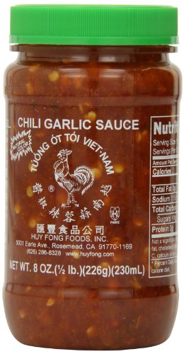Huy Fong Chili Garlic Sauce, 8-Ounce Jars (Pack of 24)
