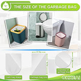 OKKEAI 4-5 Gallon Trash Bags Small Garbage Bags Bathroom Trash Can Bags150 Counts Wastebasket Liners for Office Kitchen,White,Fits 15-20 Liter Bins